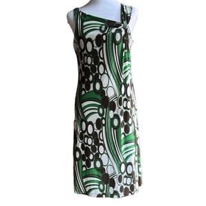 Vertigo Paris Sleeveless Dress Green, Brown, and Tan  Size M